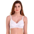 Cotton Non Padded Feeding Bra for Woman (White, 30)