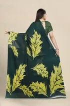 SVB जॉर्जेट साड़ी विद ब्लाउज फॉर विमेंस 