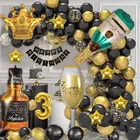 Cocktail Theme 3rd Birthday Balloon Decoration Kit , Multicolor, Pack Of 64