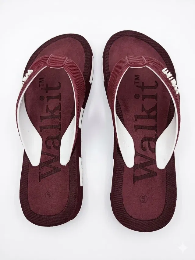 Slipers for Women, Maroon (5)