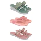 Combo of Flats with Slippers & Heels for Women 