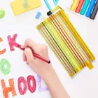 Oddy Zipper Pencil Pouch, Pen Case Document Pouch Travel Bags for School Office Supplies 