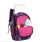 Canvas Backpack Bag, Purple