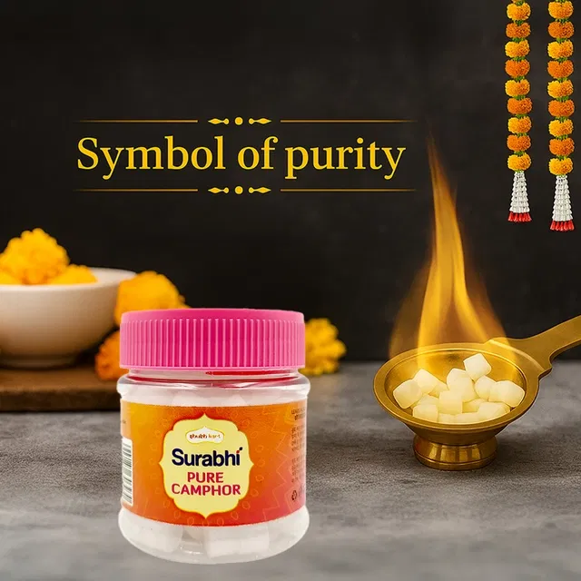शुभकार्ट सुरभि प्योर कपूर कंटेनर 50 g