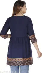 Viscose Rayon Printed Kurti for Women 