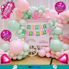 Princess Theme 6th Happy Birthday Decoration Items For Girls , Multicolor, Pack of 110