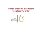 Silver Plated Alloy Nosepins for Women, Gold, Pack of 2