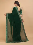 Georgette Embroidered Saree for Women 