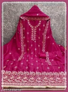 Vichitra Silk Embroidered Punjabi/All Over Suits for Women 