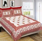 Microfiber Queen Bedsheet with 2 Pillow Cover 