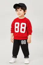 Cotton Blend Printed Clothing Set for Boys 