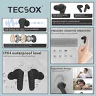 TecSox Pro 7 Wireless Earbud With Comfortable Fit-Black