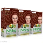 Nisha Cream Hair Color (Mahogany, 120 g) (Pack of 3)