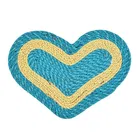 Polypropylene PP Doormat, Blue, Pack of 2 