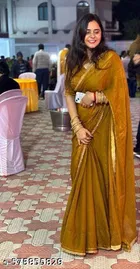 JImmy Choo Saree for Women, Gold 