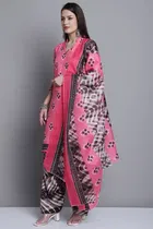 Cotton Printed Kurta with Pant & Dupatta 