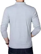 Mandarin Collar Solid T-Shirt for Men 