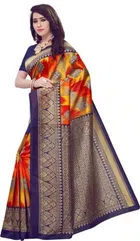 Mysore Silk Printed Saree for Women 