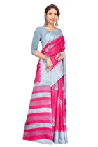 Khadi Silk Printed Saree for Women 