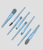 Colorstock Beauty 8 Pcs Makeup Brushes Set (Blue, Set of 1)