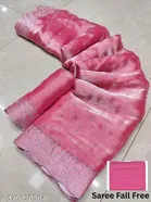 Chinnon Printed Saree For Women, Pink
