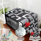 Knit Printed Oven Top Cover with Side Pockets 