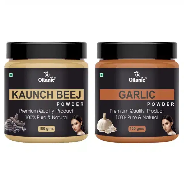 Natural Kaunch Beej & Garlic Powder for Skin & Hair (Pack of 2, 100 g)