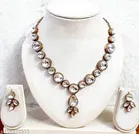 Beautiful Kundan Necklace for Women & Girls, White