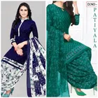 Synthetic Unstitched Dress Material for Women & Girls 