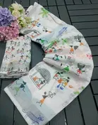 Linen Printed Saree for Women 
