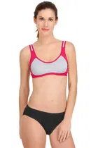 Pibu वीमेन कॉटन ब्रा पैंटी सेट 