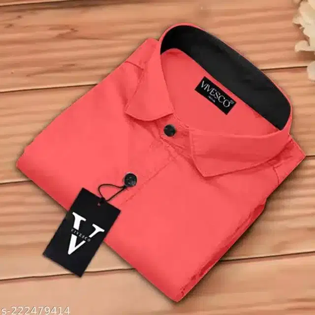 Full Sleeves Shirt for Men (Coral, XL)