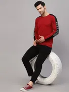 Men's Printed Round Neck T-shirt 