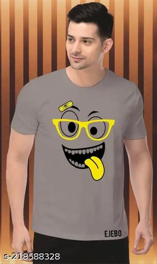 T-Shirt for Men (Grey, M)