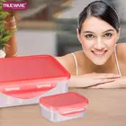 Plastic 2 Containers Lunch Box for Kids 