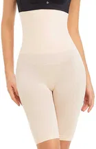 विमेंस कॉटन लाइक्रा टम्मी कण्ट्रोल 4-इन-1 ब्लेंडेड हाई वैस्ट टम्मी & थाई शेपवियर 