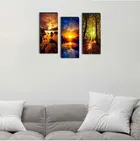 MDF 3 Pcs Designer Wall Painting for Home & Office 