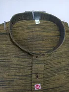 Khadi Cotton Solid Kurta with Pyjama for Men 