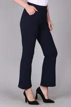 Lycra Solid Trouser for Women 