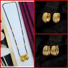 Alloy Mangalsutra with 2 Pair Earrings for Women 