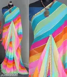 Georgette Embellished Saree for Women 