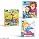 BOOKFORD Fairy Tale Shaped Board Book | Beauty and the Beast,The Pied Piper, and Thumbelina  | for kids | fairy tales | story books | 