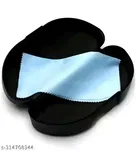 Fiber & Plastic Round, UV Protected Sunglasses For Women, Black, Pack of 1