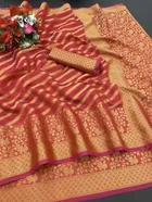 Organza Printed Saree for Women 