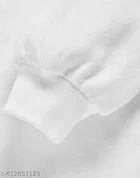 Fleece Sweatshirt for Women, White 