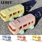 Plastic Bus Shape Sipper Bottle for Kids, Multicolor 