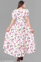 Fit and Flare Dress Floral, Pleated or Gathered for Women 