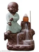 Lord Buddha Water Fountain with 10 Smoke Backflow 