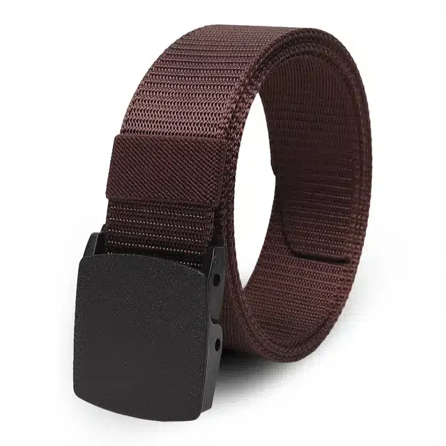 Casual Nylon Belt for Men (Brown)
