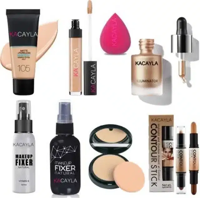 Premium High Quality Face Makeup Kit (Multicolor, Pack of 8)